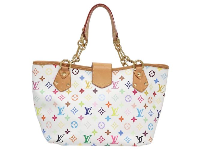 LOUIS VUITTON Monogramm Multicolor Annie GM Tote Bag Weiß M40303 LV Auth BA798M - Ansicht 3