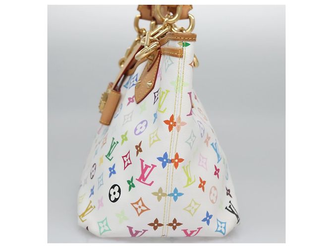 LOUIS VUITTON Monogramm Multicolor Annie GM Tote Bag Weiß M40303 LV Auth BA798M - Ansicht 4