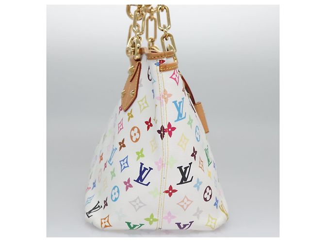 LOUIS VUITTON Monogramm Multicolor Annie GM Tote Bag Weiß M40303 LV Auth BA798M - Ansicht 5