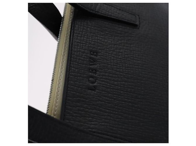 Borsa a mano LOEWE in pelle nera Auth BD620 Nero - vista 14