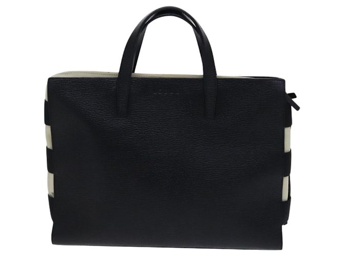 Borsa a mano LOEWE in pelle nera Auth BD620 Nero - vista 2