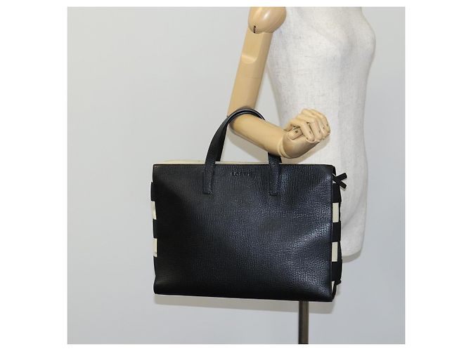 Borsa a mano LOEWE in pelle nera Auth BD620 Nero - vista 22