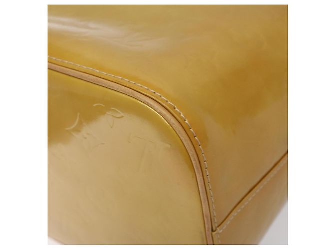 LOUIS VUITTON Monogram Vernis Houston Borsa a Mano Beige M91004 LV Auth ki5519 - vista 12