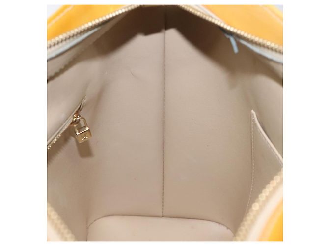 LOUIS VUITTON Monogram Vernis Houston Borsa a Mano Beige M91004 LV Auth ki5519 - vista 18