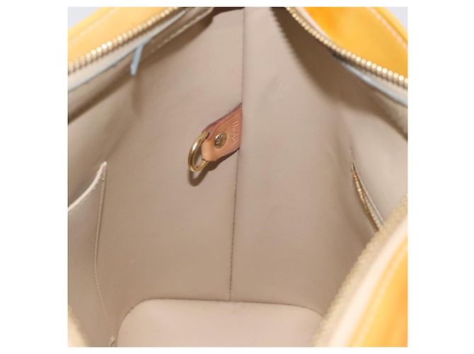 LOUIS VUITTON Monogram Vernis Houston Borsa a Mano Beige M91004 LV Auth ki5519 - vista 19