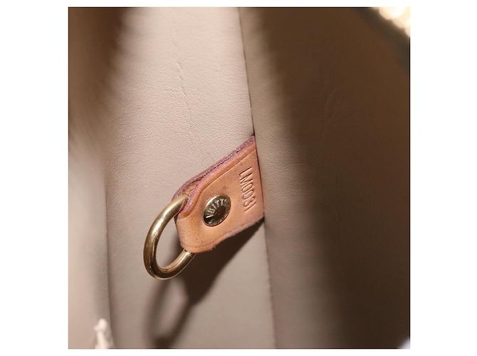 LOUIS VUITTON Monogram Vernis Houston Borsa a Mano Beige M91004 LV Auth ki5519 - vista 22