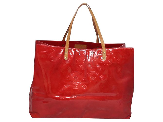 LOUIS VUITTON Monogram Vernis Reade GM Borsa Tote Rossa M91084 LV Auth ti2876 Rosso - vista 2