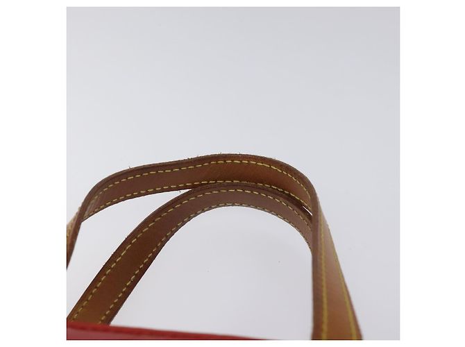 LOUIS VUITTON Monogram Vernis Reade MM Borsa a Mano Rossa M91086 LV Auth KD215 Rosso - vista 8