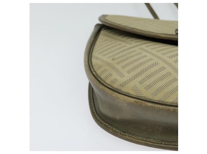 Bolsa de ombro GIVENCHY em lona de couro bege ouro Auth bs23699 Dourado - vista 11