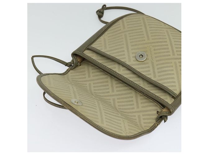 Bolsa de ombro GIVENCHY em lona de couro bege ouro Auth bs23699 Dourado - vista 16