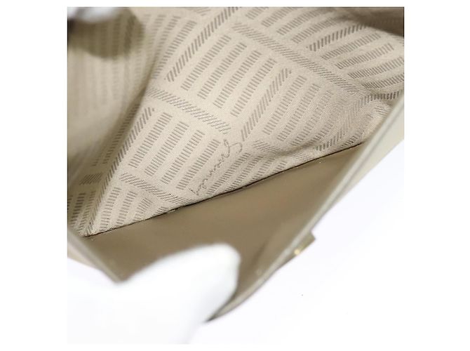 Bolsa de ombro GIVENCHY em lona de couro bege ouro Auth bs23699 Dourado - vista 21
