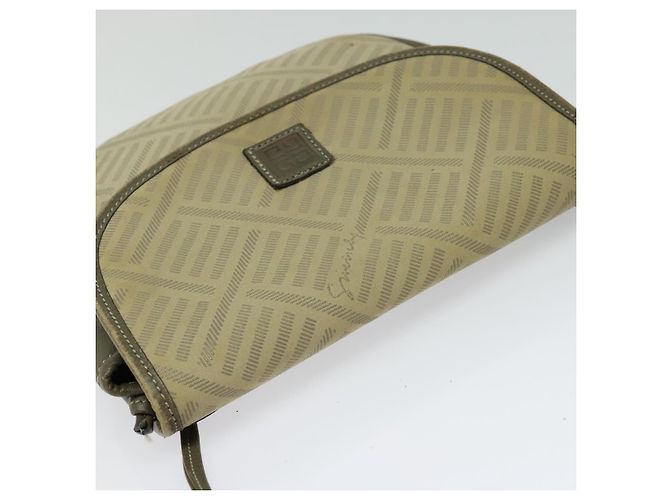 Bolsa de ombro GIVENCHY em lona de couro bege ouro Auth bs23699 Dourado - vista 6