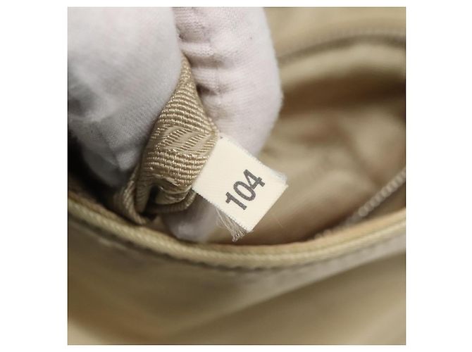 Borsa a Spalla PRADA in Nylon e Pelle Beige Auth ki5455 - vista 20
