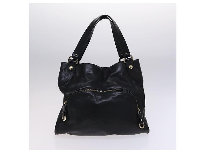 BALLY Borsa a Spalla Tela Pelle 2Set Beige Nero Auth bs23228 - vista 11