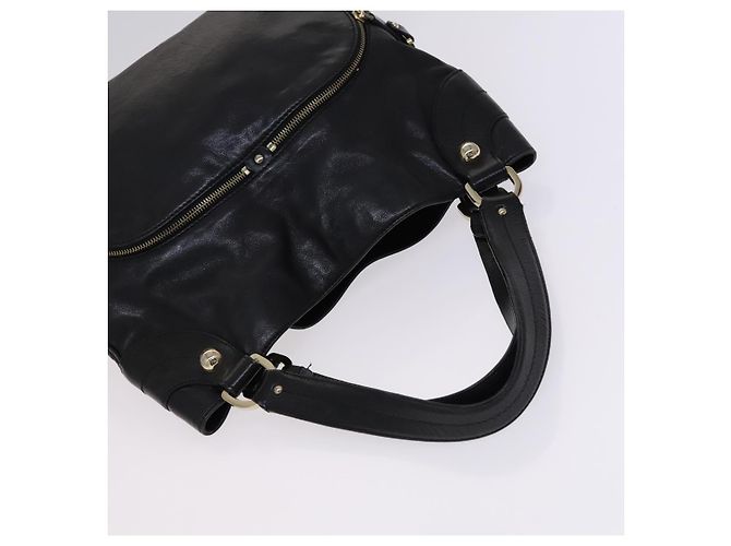 BALLY Borsa a Spalla Tela Pelle 2Set Beige Nero Auth bs23228 - vista 14