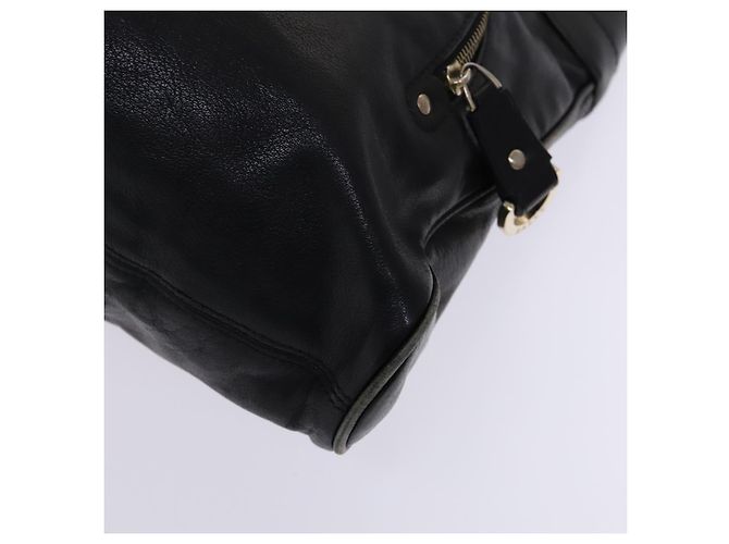 BALLY Borsa a Spalla Tela Pelle 2Set Beige Nero Auth bs23228 - vista 17