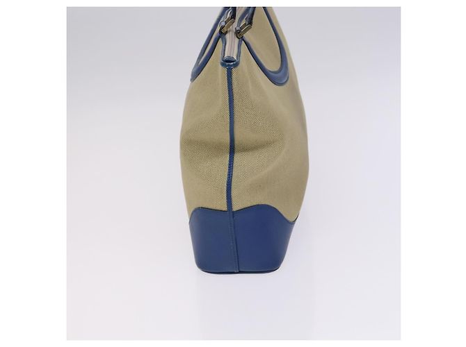BALLY Borsa a Spalla Tela Pelle 2Set Beige Nero Auth bs23228 - vista 4