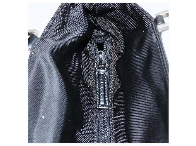 Bolso de mano de nylon GUCCI Bamboo 2way negro plata 002 2122 0506 Auth ep7846 - vista 14
