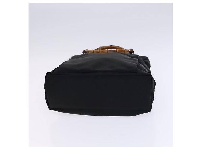 Bolso de mano de nylon GUCCI Bamboo 2way negro plata 002 2122 0506 Auth ep7846 - vista 9