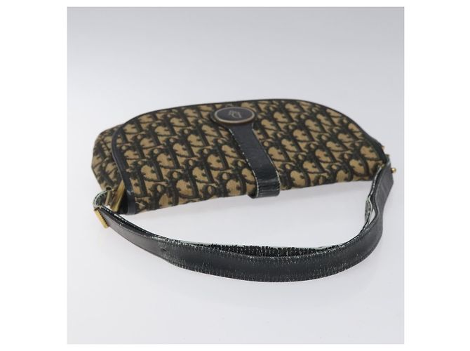 Borsa a spalla in tela Trotter Christian Dior blu navy Auth BD835 - vista 7
