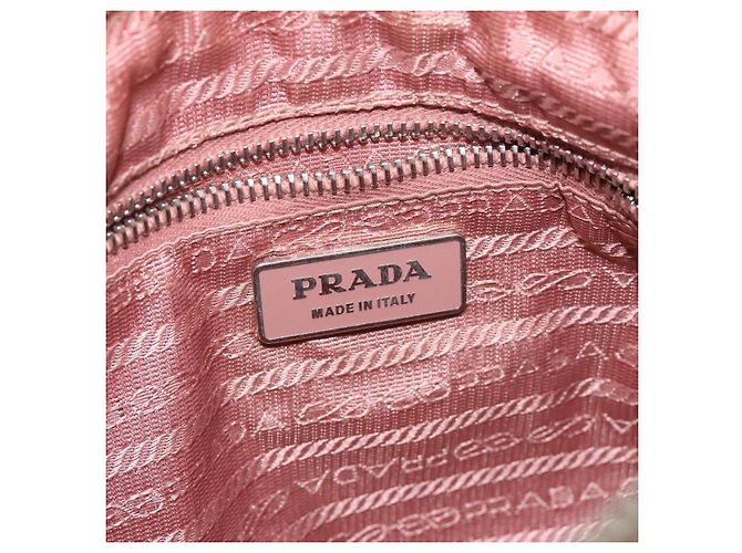 Borsa a Spalla PRADA Nylon Beige Auth EC614 - vista 16