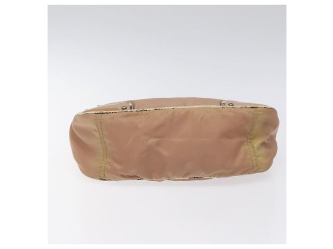 Borsa a Spalla PRADA Nylon Beige Auth EC614 - vista 9