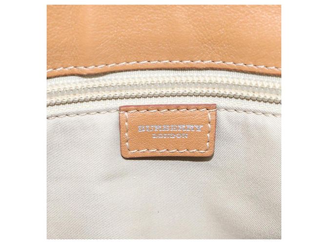 BURBERRY Nova Check Handtasche aus PVC Beige Auth EC590 - Ansicht 15