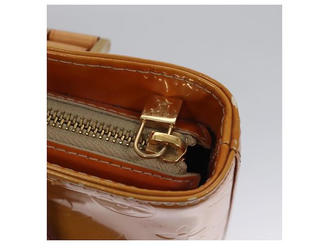 LOUIS VUITTON Monogram Vernis Sac à main Houston Beige M91004 LV Auth BA742 - vue 15