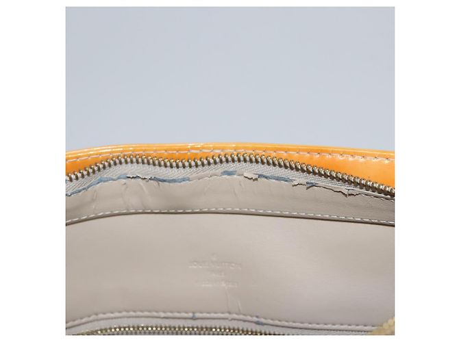 LOUIS VUITTON Monogram Vernis Sac à main Houston Beige M91004 LV Auth BA742 - vue 17