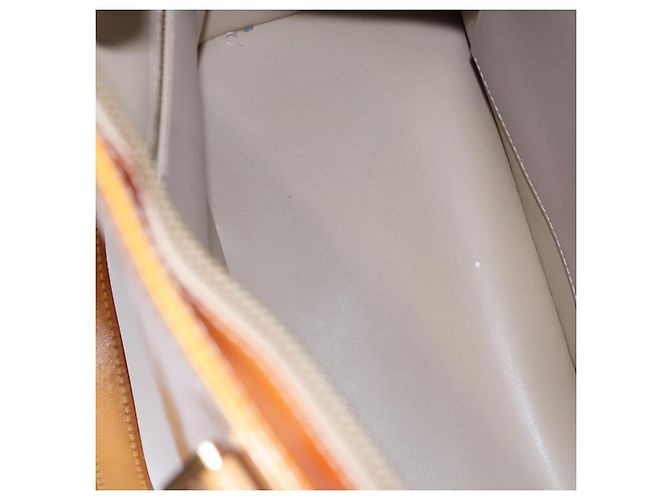 LOUIS VUITTON Monogram Vernis Sac à main Houston Beige M91004 LV Auth BA742 - vue 19