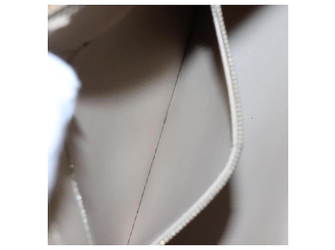 LOUIS VUITTON Monogram Vernis Sac à main Houston Beige M91004 LV Auth BA742 - vue 23