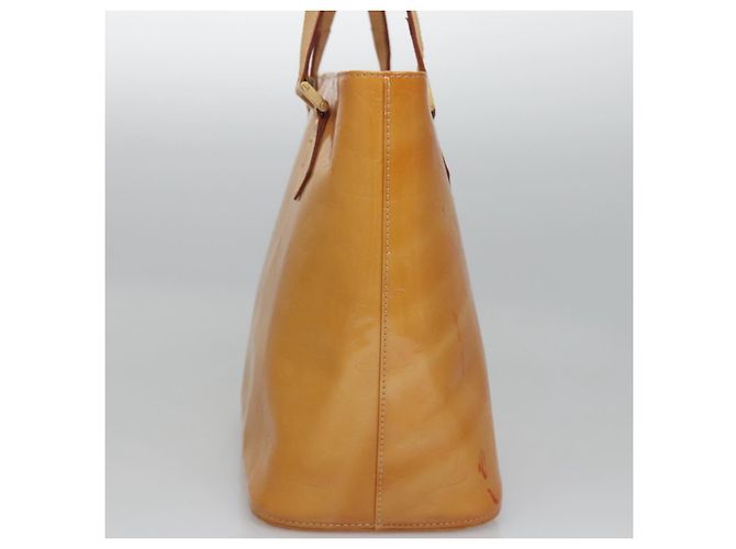 LOUIS VUITTON Monogram Vernis Sac à main Houston Beige M91004 LV Auth BA742 - vue 5