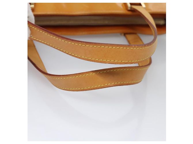 LOUIS VUITTON Monogram Vernis Sac à main Houston Beige M91004 LV Auth BA742 - vue 7