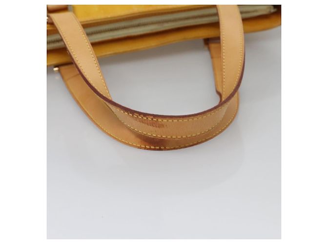 LOUIS VUITTON Monogram Vernis Houston Borsa a Mano Giallo Lime M91055 LV Auth BD751 D'oro - vista 7