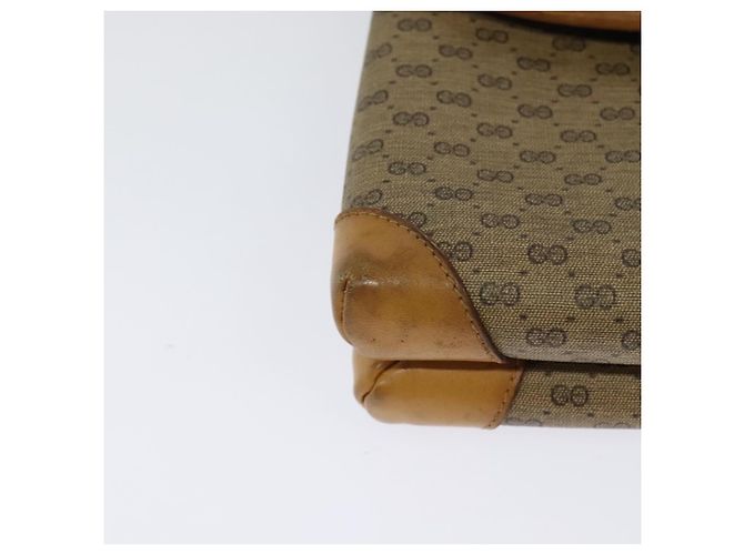 Gucci Bolso de Hombro Micro GG Supreme PVC Beige Dorado 007 49 5548 Auth th5762 - vista 13