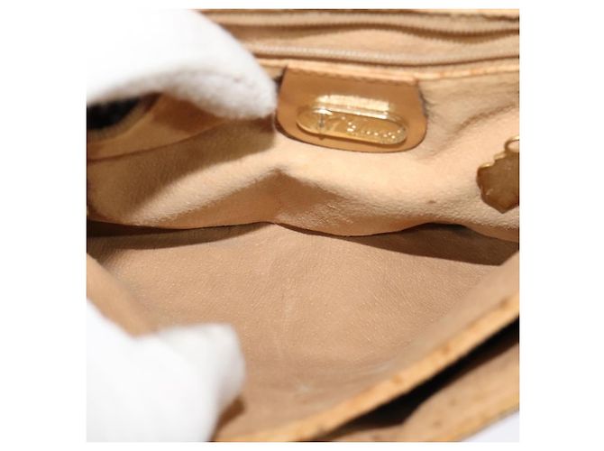 Gucci Bolso de Hombro Micro GG Supreme PVC Beige Dorado 007 49 5548 Auth th5762 - vista 18