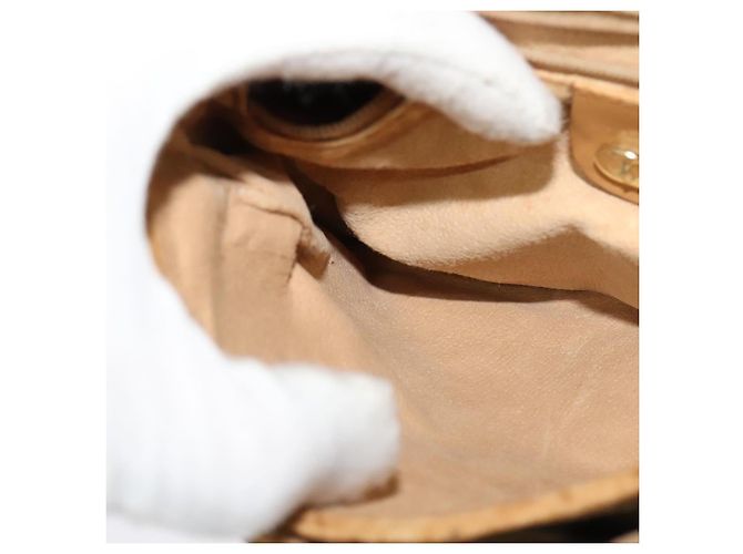Gucci Bolso de Hombro Micro GG Supreme PVC Beige Dorado 007 49 5548 Auth th5762 - vista 20