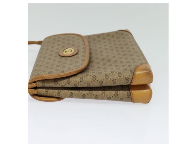 Gucci Bolso de Hombro Micro GG Supreme PVC Beige Dorado 007 49 5548 Auth th5762 - vista 4