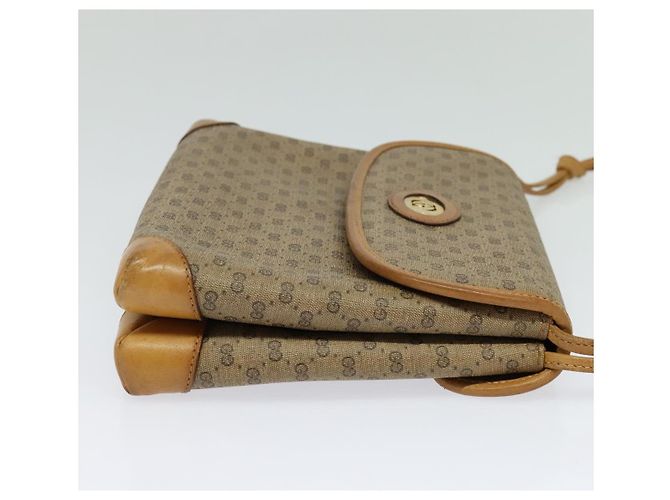 Gucci Bolso de Hombro Micro GG Supreme PVC Beige Dorado 007 49 5548 Auth th5762 - vista 5