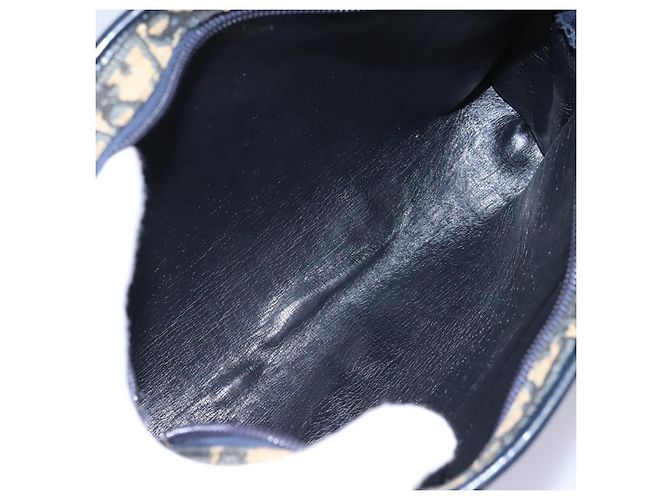 Borsa a spalla in tela Trotter Christian Dior blu navy Auth BD989 - vista 17