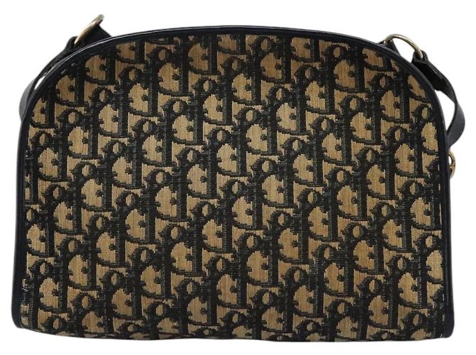 Borsa a spalla in tela Trotter Christian Dior blu navy Auth BD989 - vista 3