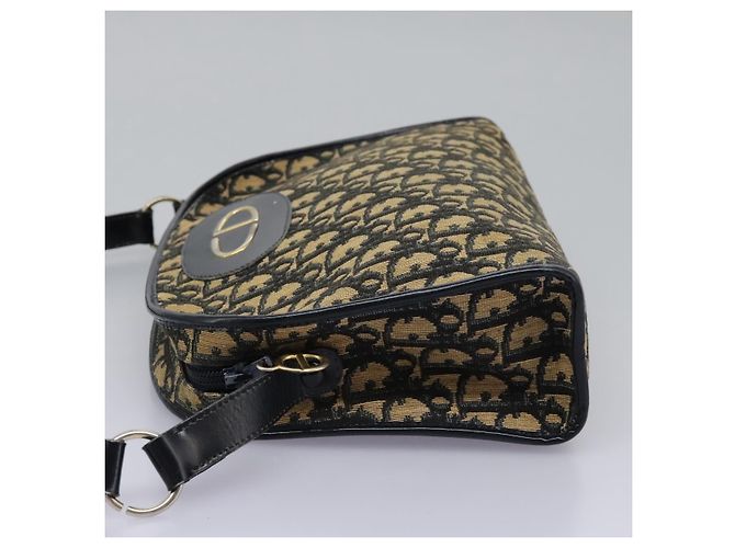 Borsa a spalla in tela Trotter Christian Dior blu navy Auth BD989 - vista 4