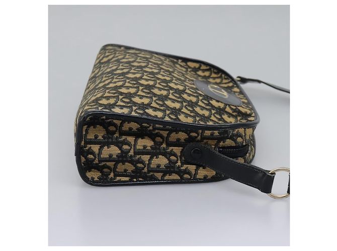 Borsa a spalla in tela Trotter Christian Dior blu navy Auth BD989 - vista 5