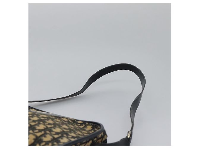 Borsa a spalla in tela Trotter Christian Dior blu navy Auth BD989 - vista 8
