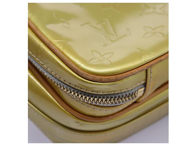 LOUIS VUITTON Monogram Vernis Wooster Borsa a spalla Grigia M91036 LV Auth ep7979 Grigio - vista 10