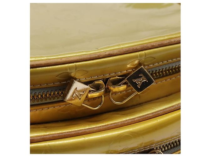 LOUIS VUITTON Monogram Vernis Wooster Borsa a spalla Grigia M91036 LV Auth ep7979 Grigio - vista 14