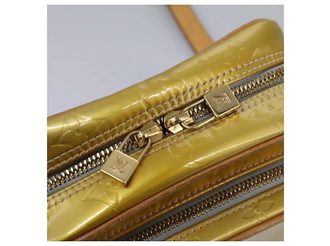 LOUIS VUITTON Monogram Vernis Wooster Borsa a spalla Grigia M91036 LV Auth ep7979 Grigio - vista 16