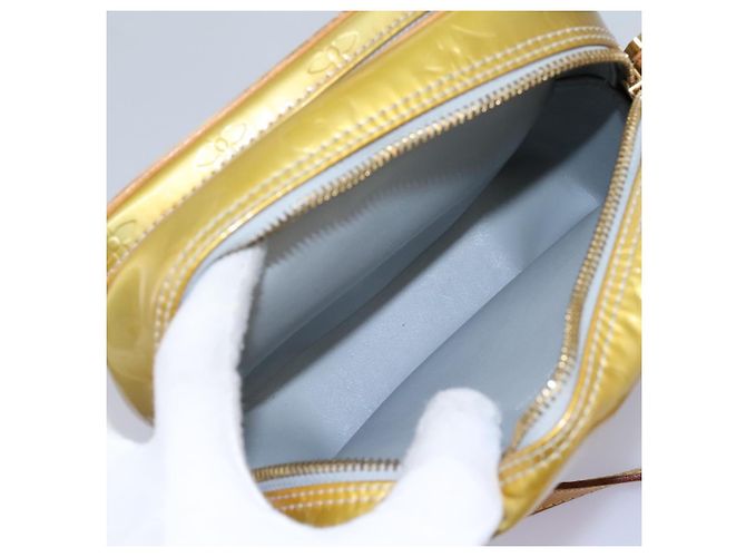 LOUIS VUITTON Monogram Vernis Wooster Borsa a spalla Grigia M91036 LV Auth ep7979 Grigio - vista 18