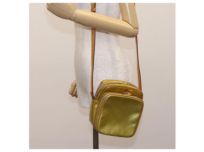 LOUIS VUITTON Monogram Vernis Wooster Borsa a spalla Grigia M91036 LV Auth ep7979 Grigio - vista 22