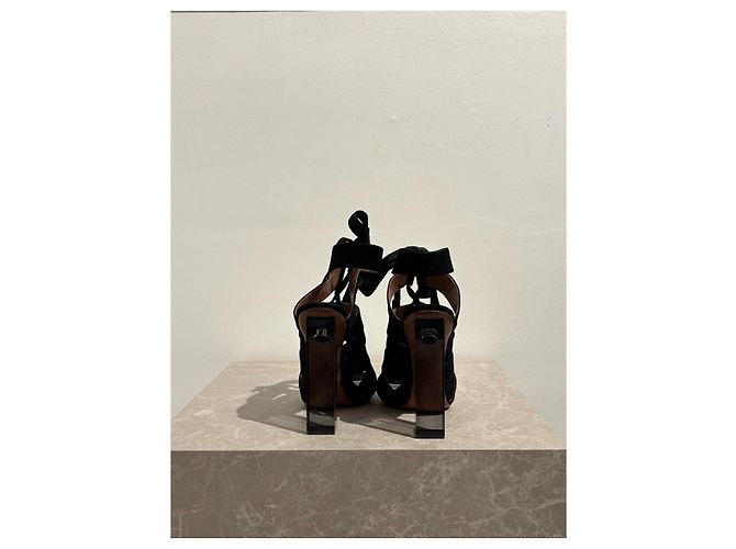Alaïa Sandali ALAIA T.EU 38.5 Camoscio Nero - vista 4